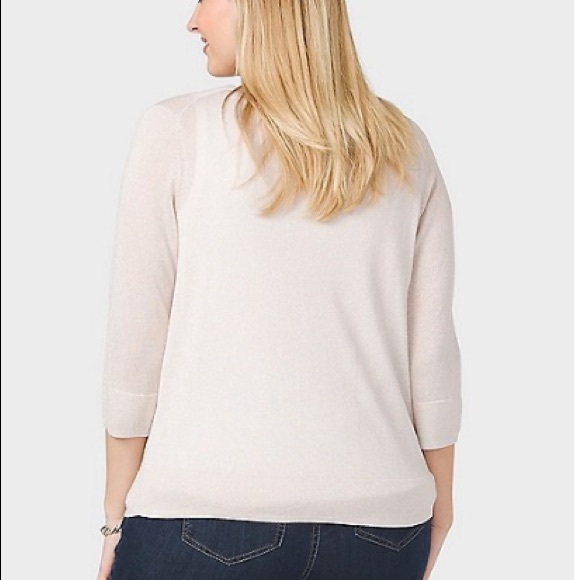 PLUS SIZE METALLIC CARDIGAN New! - Picture 2 of 2